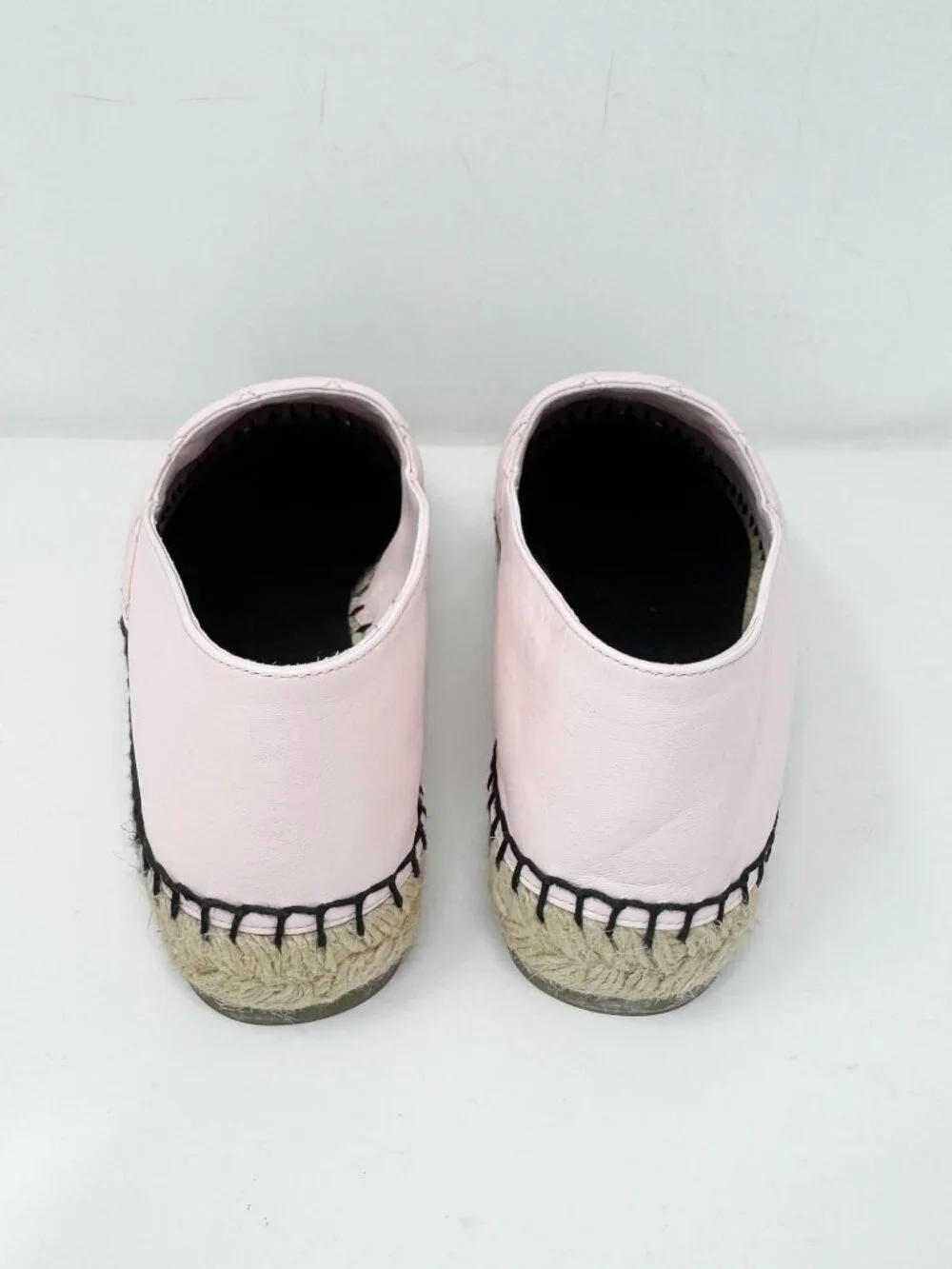 Chanel Pink Leather Espadrilles